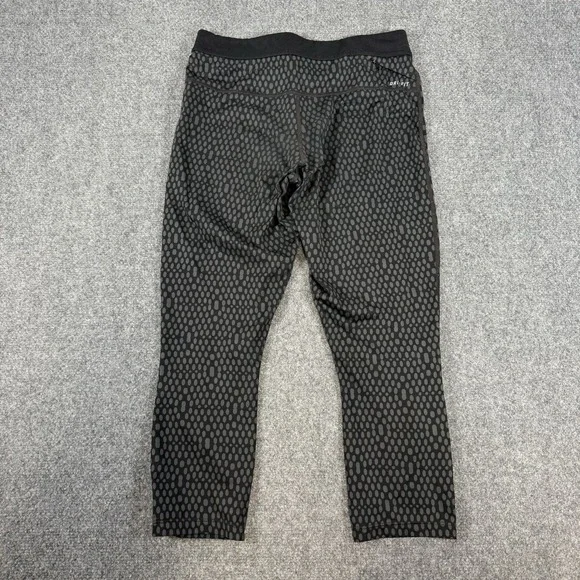 Nike Dri-Fit‎ Tights Womens Medium Black Run Fast Live Fearless Spotted Workout - Picture 2 of 15